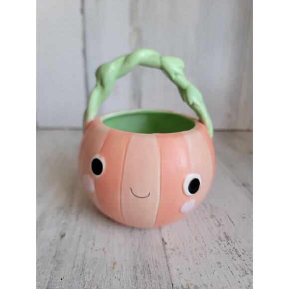 Holiday home cute little pumpkin face ceramic home decor Halloween - Picture 1 of 8